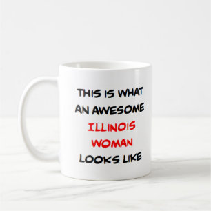 Mug femme de l'illinois, géniale