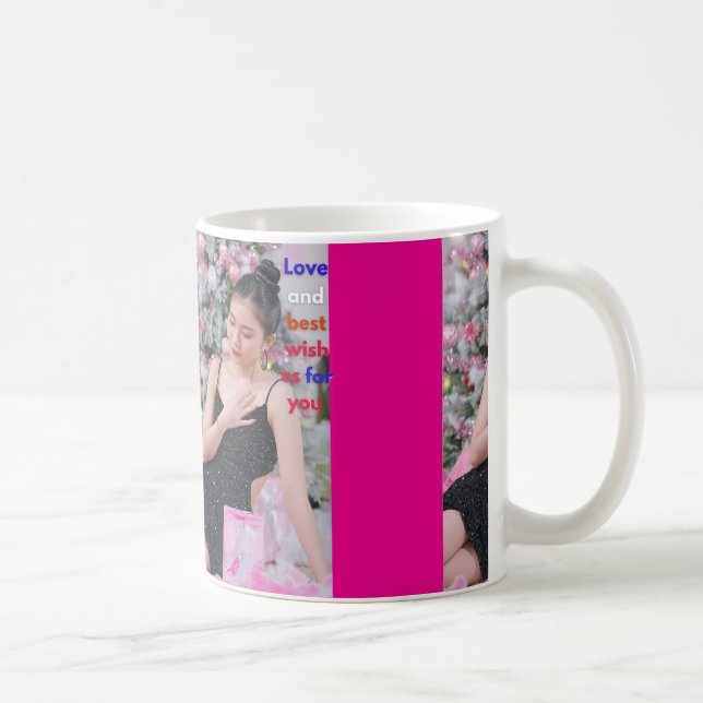 Mug Femme de Noël avec cadeaux (Droite)