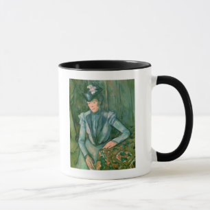 Mug Femme de Paul Cezanne   dans le bleu 1900-02