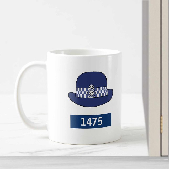 Mug Femme de police britannique avec Casquette WPC - A (Créateur téléchargé)