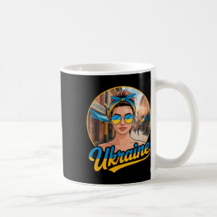 Mug Femme de style rétro ukrainien Graphique Fierté cu