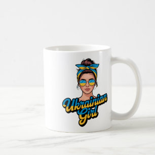 Mug Femme de style rétro ukrainien Graphisme Fierté cu