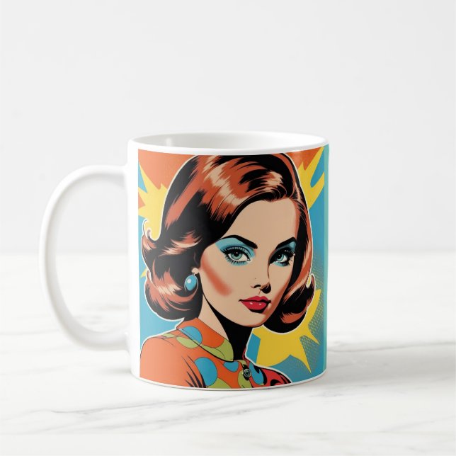 Mug Femme des années 60 (Gauche)