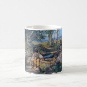 Mug Femme du Christ et de Samaritain circa 1890