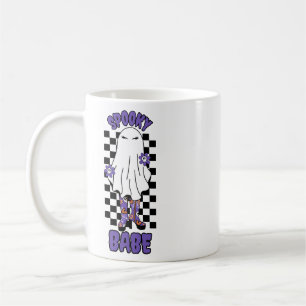 Mug Femme "Éffrayant Babe" Halloween Ghost Retro Purpl