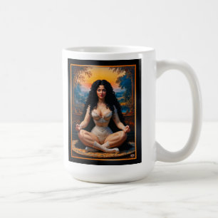 Mug Femme Élégante En Harmonie Méditative par Xzendor7
