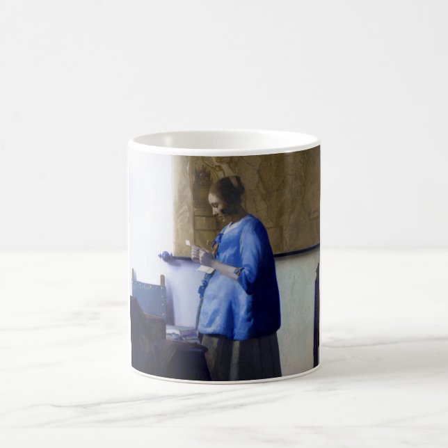 Mug Femme en bleu, Johannes Vermeer (Centre)