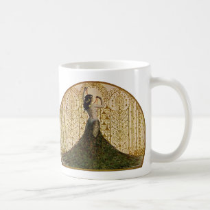 Mug Femme en jupe de paon