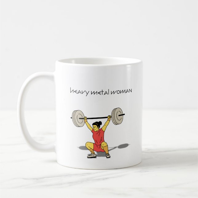 Mug Femme en métal lourd (Squat) (Gauche)