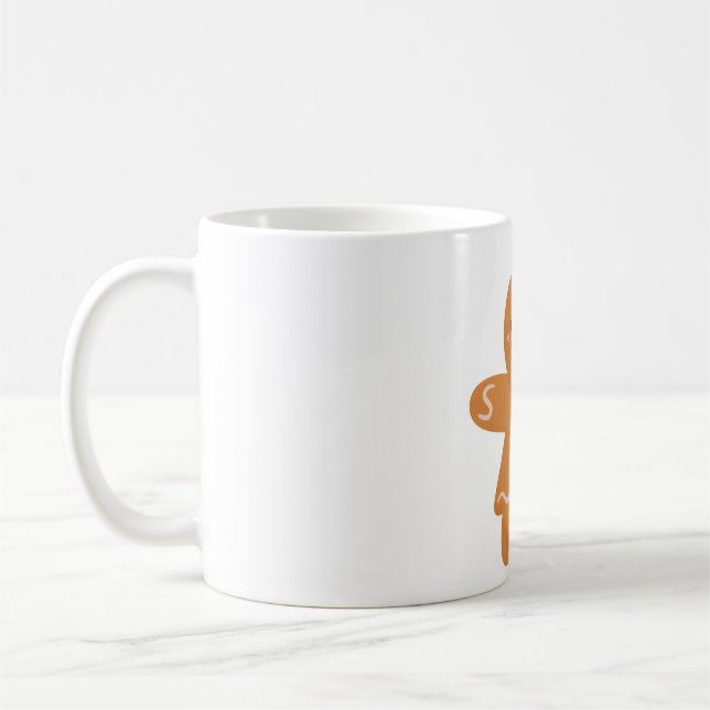 Mug Femme en pain d'épices mignonne avec cou (Gauche)