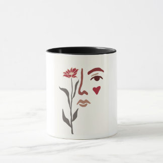 Mug Femme et Fleur