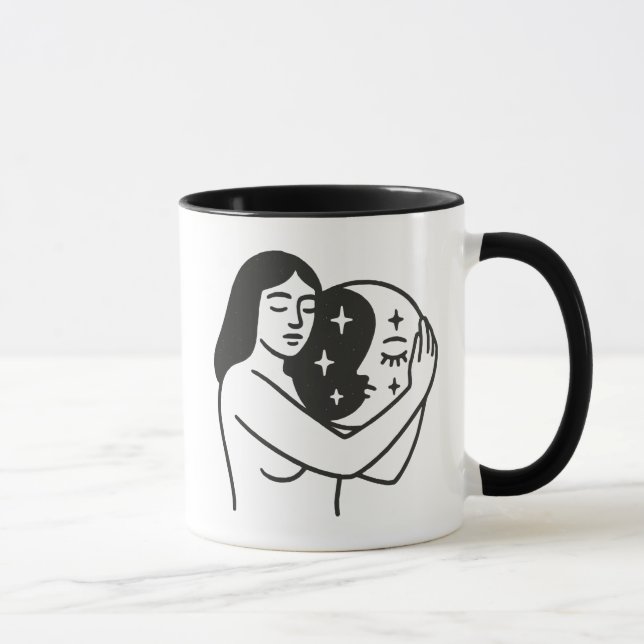 Mug Femme et Lune (Droite)