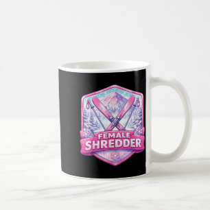 Mug Femme experte déchiqueteuse skieuse féminine ski