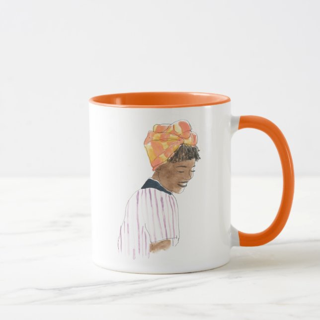 Mug Femme forte et belle souriante (Droite)