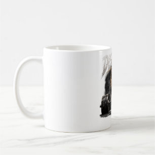 Mug femme forte, fille de gym, fitness féminin, guerre