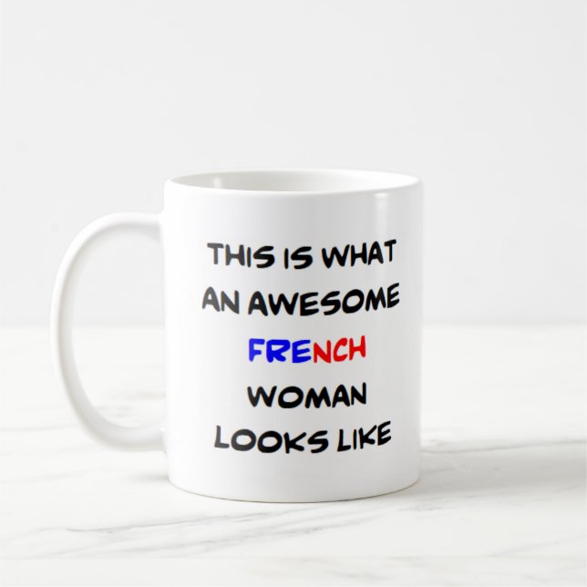 Mug femme française, géniale (Gauche)