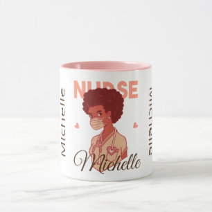 Mug Femme infirmière de couleur