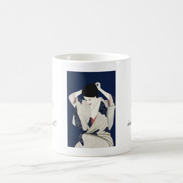 Mug Femme japonaise classique de dame de cheveux de (Centre)