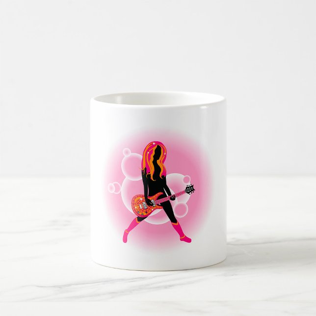 Mug Femme Jouant de la guitare (Créateur téléchargé)
