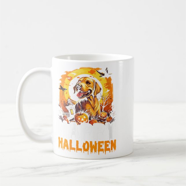 Mug Femme Joyeux Halloween Vampire Chat Noir Chauve-So (Gauche)