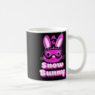 Mug Femme Lapin À Neige Ski Snowboard Débutant Fille