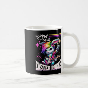 Mug Femme Lapin de Pâques Mignon Punk qui sautille