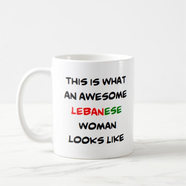 Mug femme libanaise, géniale (Gauche)