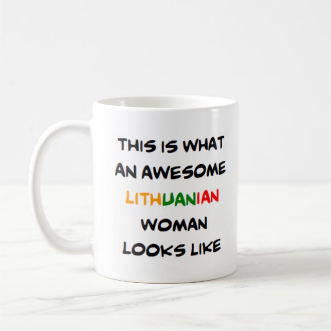 Mug femme lituanienne, géniale (Gauche)