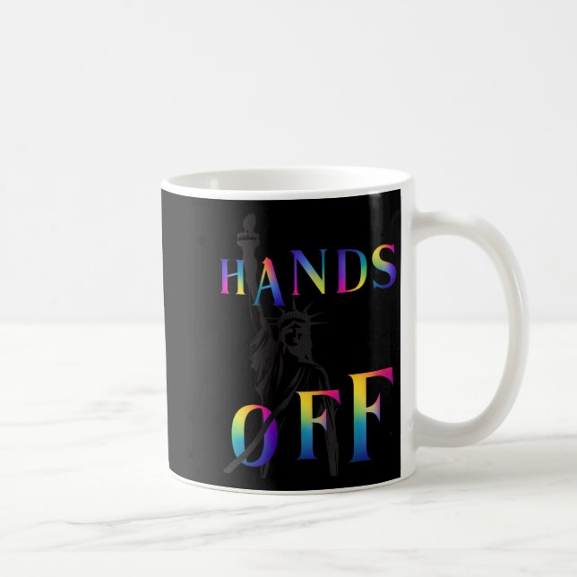 Mug Femme Mains De Résistance Rainbow Statue De Libe (Droite)