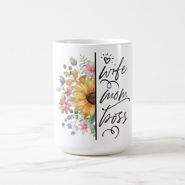 Mug Femme Maman Boss Fête des Mères Design (Centre)