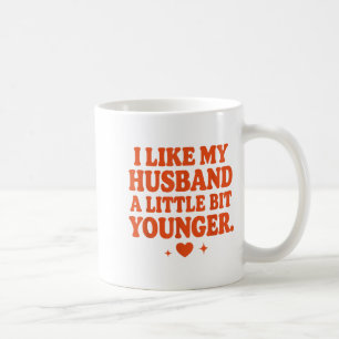 Mug Femme mari drôle J'aime un peu mon mari