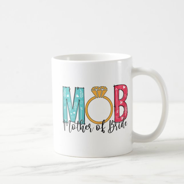 Mug Femme mère de la mariée Mob Mog Enterrement de vie (Droite)