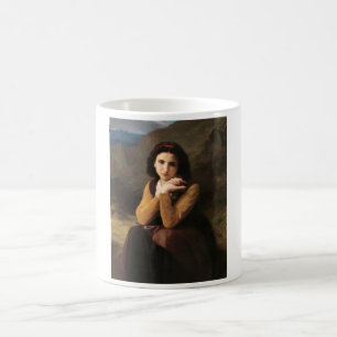 Mug Femme Mignonne de Jeune Femme par Bouguereau