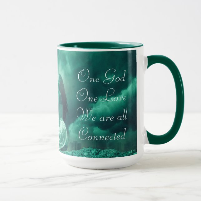 Mug Femme mythique envoyant des prières à l'univers (Droite)