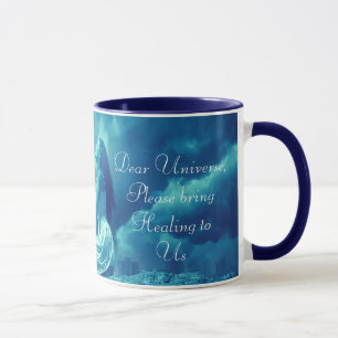 Mug Femme mythique envoyant des prières à l'univers