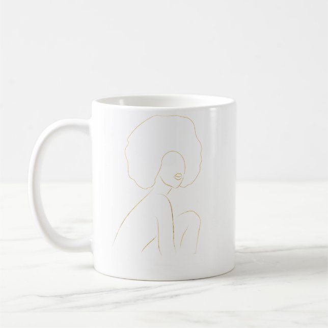 Mug Femme noire Afro (Gauche)
