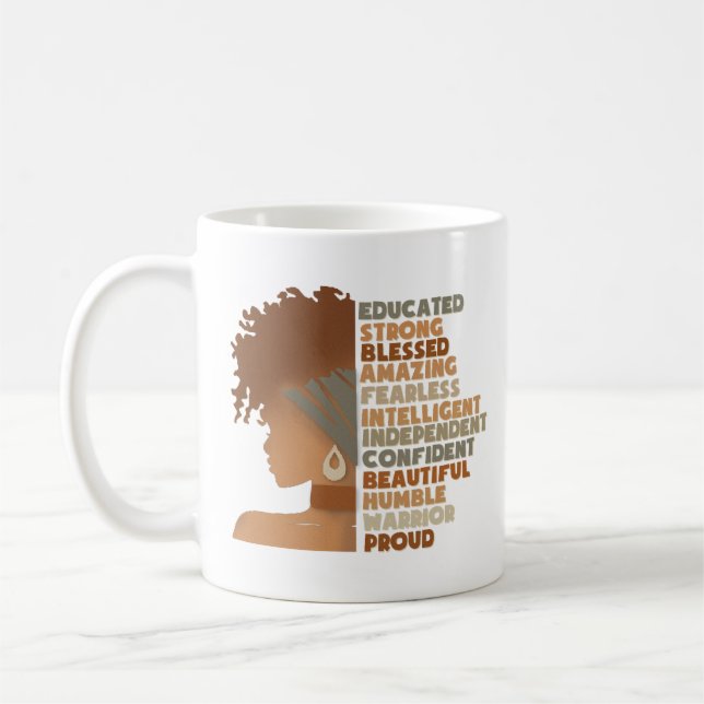 Mug Femme noire Fille Afro (Gauche)