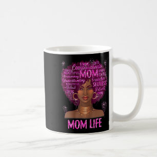 Mug Femme noire maman vie maman afro-américaine heureu