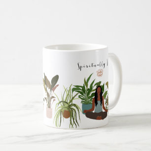Mug Femme noire Méditant Des Ménages