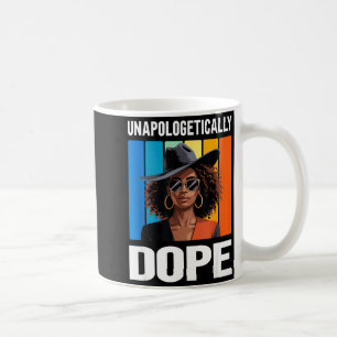 Mug Femme noire rétro sans excuses 