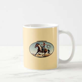 Mug Femme occidentale Cowgirl sur un cheval avec une c
