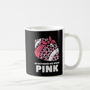 Mug Femme Octobre Nous Portons Le Football Rose Cancer