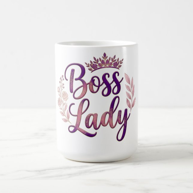 Mug Femme Patronne Florale (Centre)