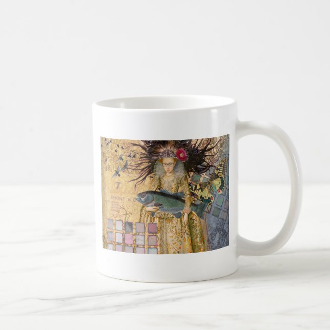 Mug Femme Poissons Vintage Classique Gothique (Droite)