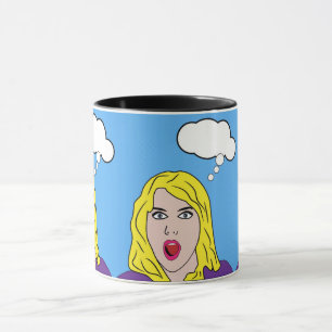 Mug Femme rétro surprise Pop Art