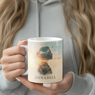 Mug Femme romantique Nature Silhouette personnalisée