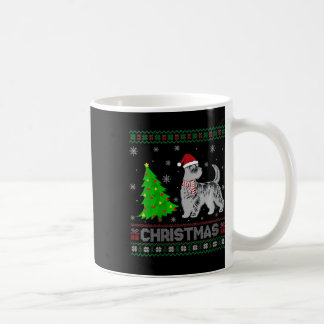 Mug Femme Scottie Chien Xmas Arbre Éclairage Noël laid