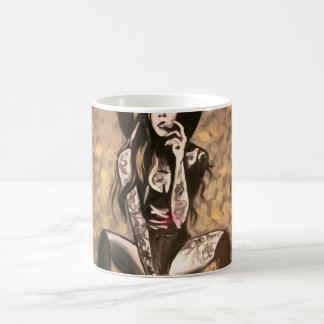Mug Femme Tatouée en Or