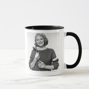 Mug Femme tenant le club de golf