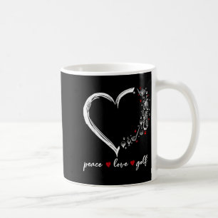 Mug Femme Vêtement Golfeuse Srt Amoureux Paix Amour Cœ